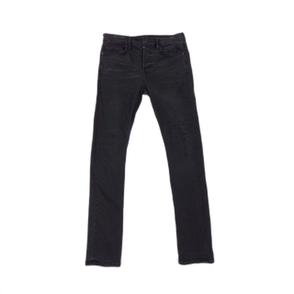 ALLSAINTS Bixby Cigarette Jeans Distressed Black Grunge 90s Y2k Biker Indie 30